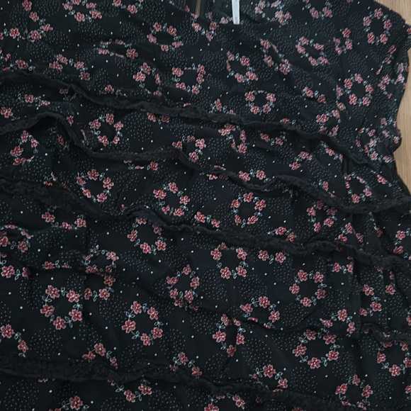 Free People Floral Ruffle Top - Picture 3 of 5
